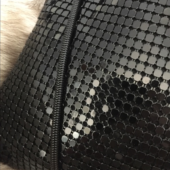 ‼️SALE‼️Y&S Orig.Art Deco Black-Metal Shoulder Bag - Picture 3 of 4